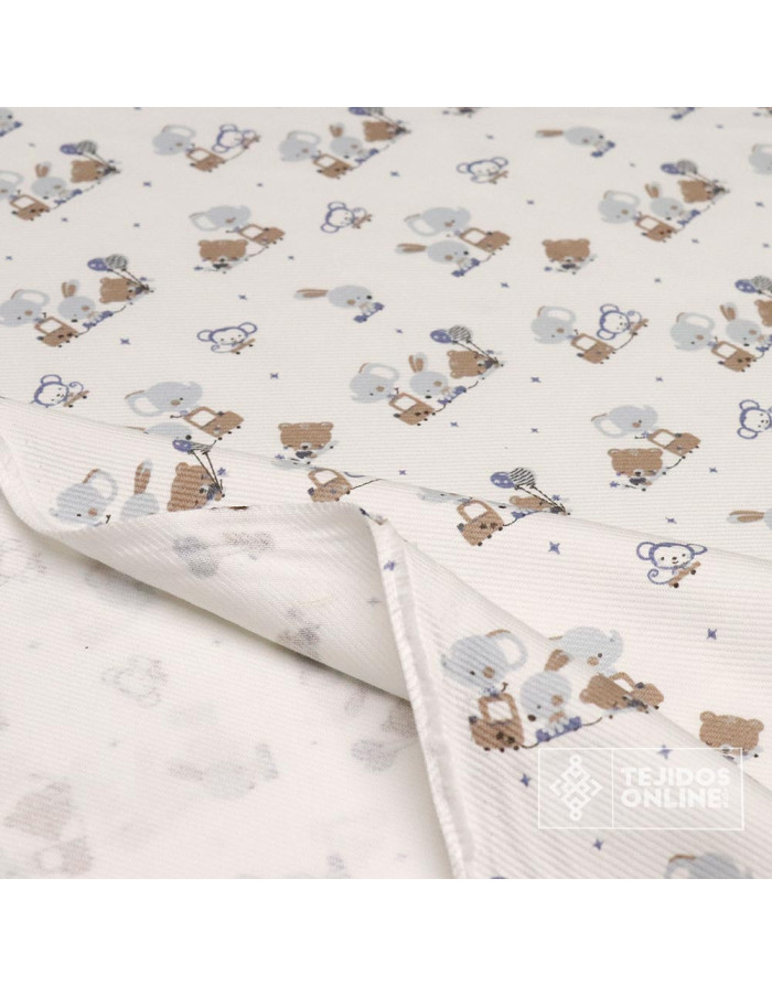 Viella Infantil Elefante Tren Pastel - Tejidos Infantiles - Imagen 4