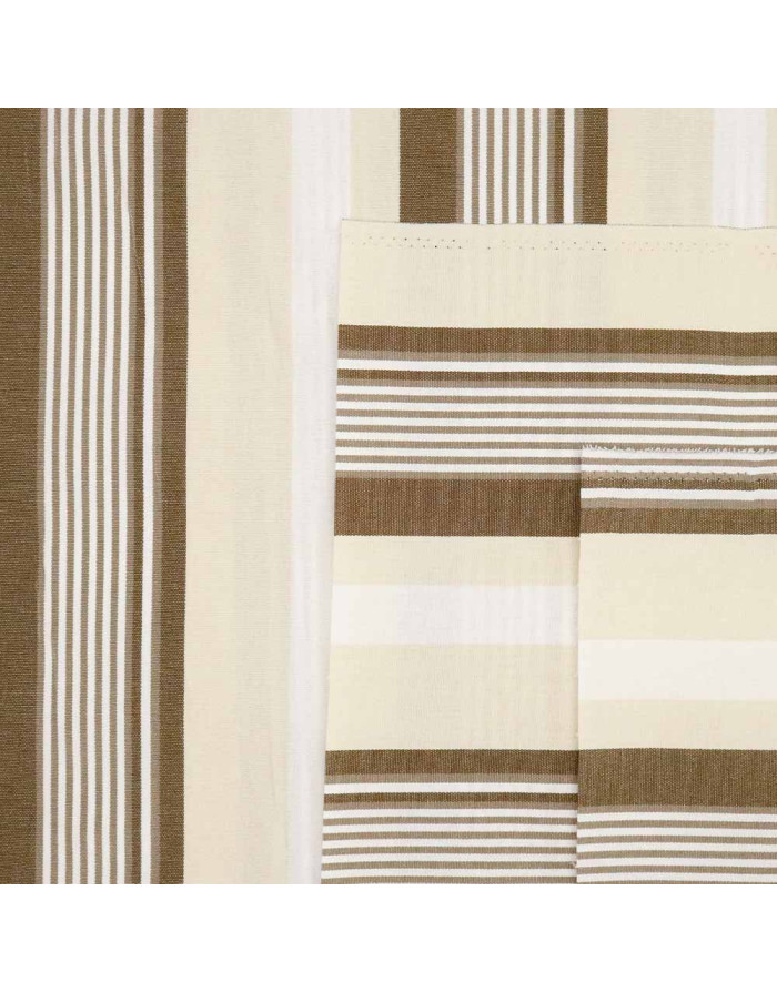 Lona Toldo Rayas Beige Marrón Anna - Imagen 2