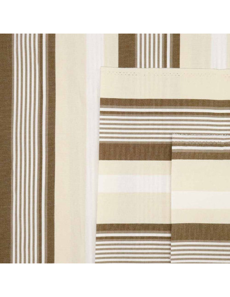 Lona Toldo Rayas Beige Marrón Anna - Imagen 2