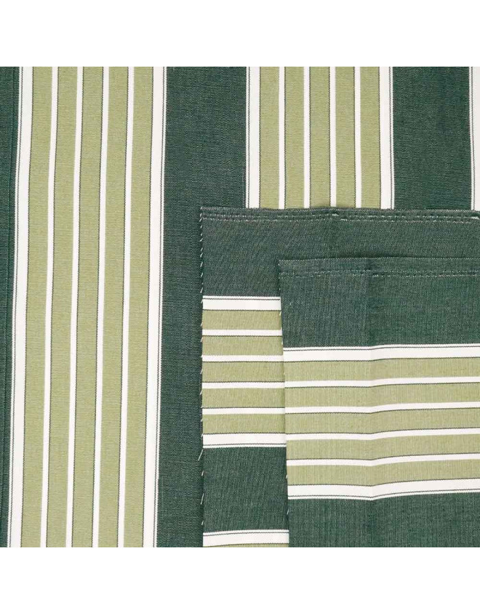 Lona Toldo Rayas Verde Oliva - Imagen 2