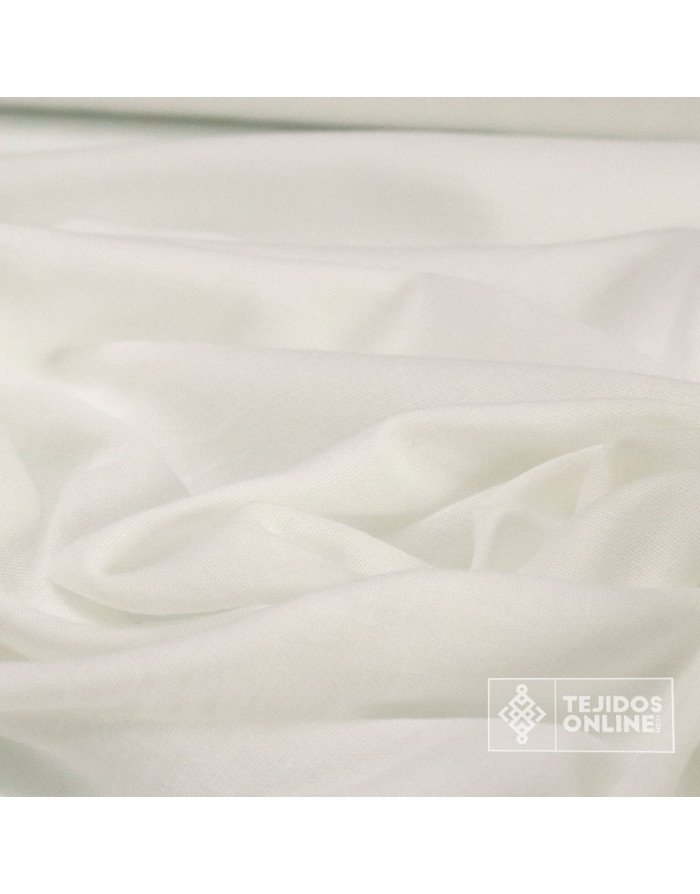 Comprar Telas de Lino | Tela Lisa Falso Lino Celeste y Camel