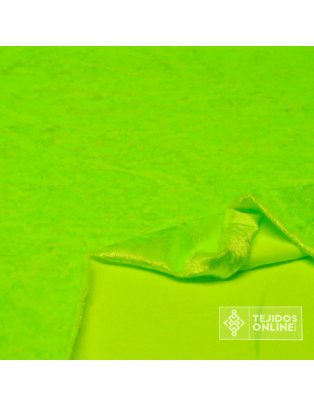 Tela Terciopelo Carnaval Flúor - Tienda de Telas