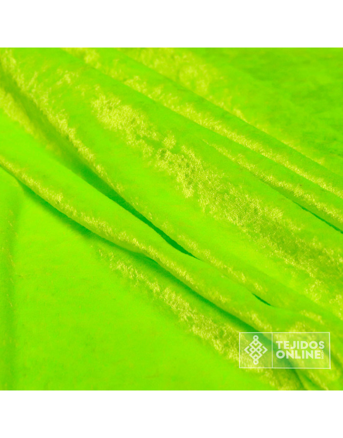 Tela Terciopelo Carnaval Flúor - Tienda de Telas