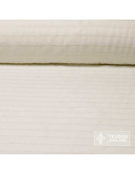 Tela de Visillo para Cortinas Rayas Punteadas - Imagen 1