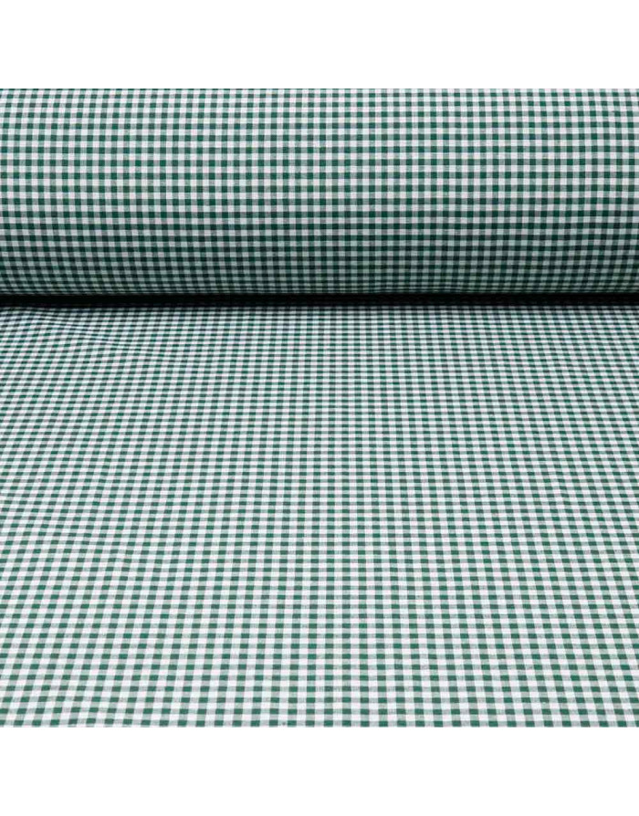 Tela Cuadro Vichy Colores - Verde Botella | Retales de Tela - Imagen 1