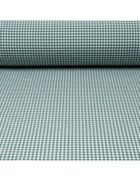 Tela Cuadro Vichy Colores - Verde Botella | Retales de Tela - Imagen 1
