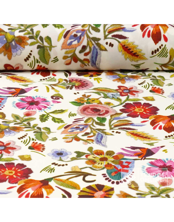 Tela de Lycra Estampada Mantón de Manila | Moda Flamenca