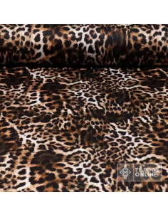Tela de Punto Animal Print Leopardo - Tienda de Telas