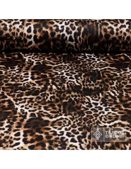 Tela de Punto Animal Print Leopardo - Tienda de Telas - Imagen 1
