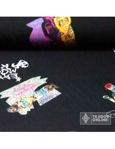 Tela Viscosa Estampada Original Arte - Venta de Telas