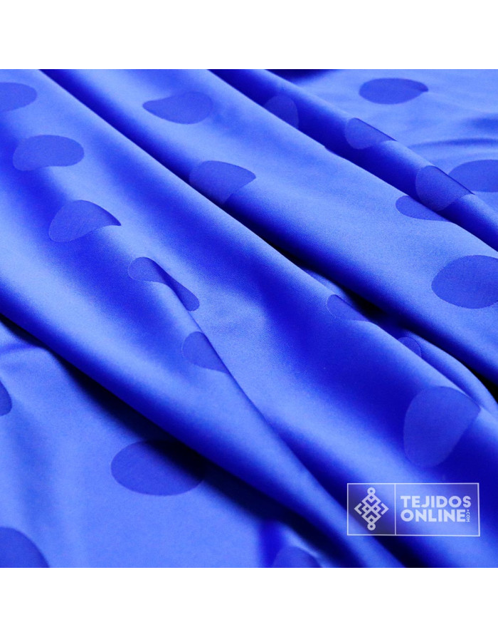Tela de Lunares Con Lycra - Satén de Lycra - Telas Online - Imagen 2