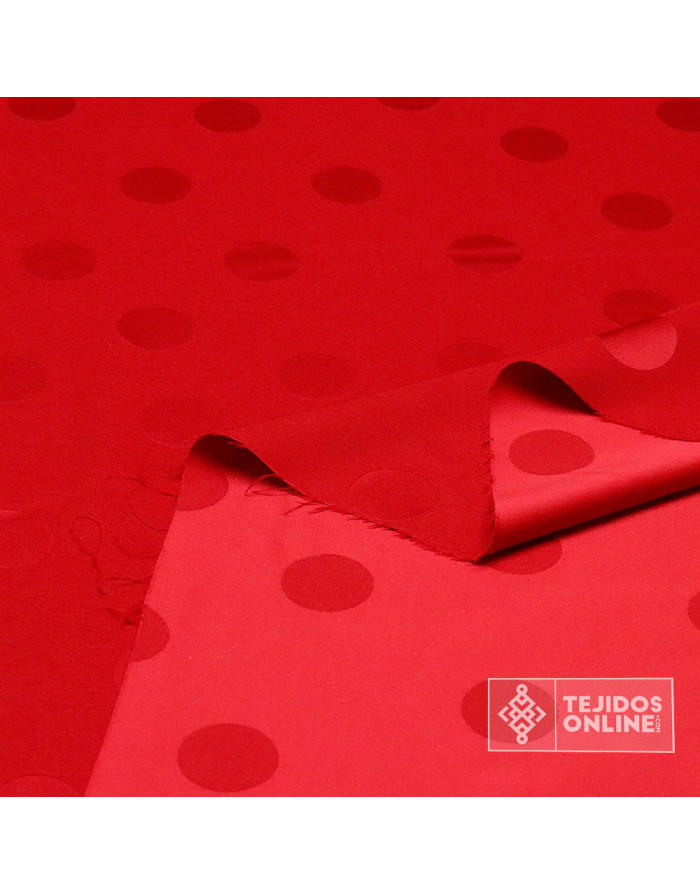 Tela de Lunares Con Lycra - Satén de Lycra - Telas Online - Imagen 3