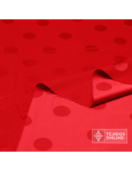 Tela de Lunares Con Lycra - Satén de Lycra - Telas Online - Imagen 3
