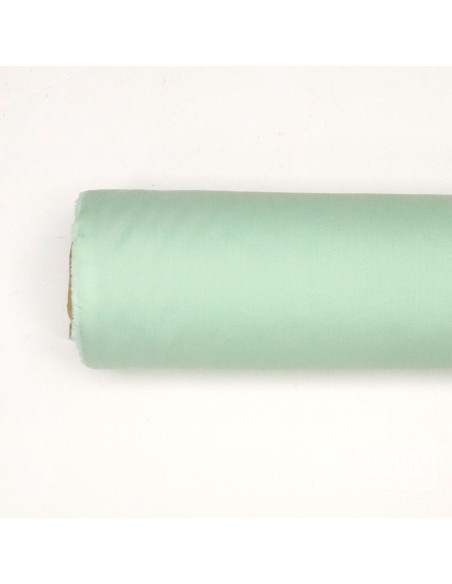 Telas para Flamenca - Popelín Liso Verde Agua Pastel
