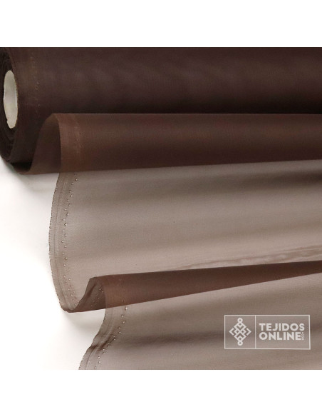 Tela Organdí Marrón - Telas para Volantes - Tejido de Organdí Tela Organdí Marrón - Telas para Volantes - Tejido de Organdí