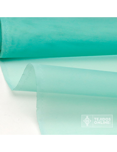 Organdí Verde Agua Pastel - Telas para Volantes - Tejido de Organdí Organdí Verde Agua Pastel - Telas para Volantes - Tejido de Organdí