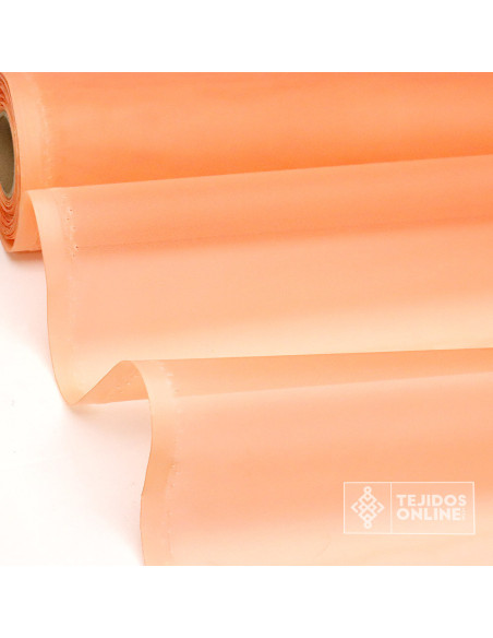 Organdí Naranja Salmón - Telas para Volantes - Tejido de Organdí Organdí Naranja Salmón - Telas para Volantes - Tejido de Organdí