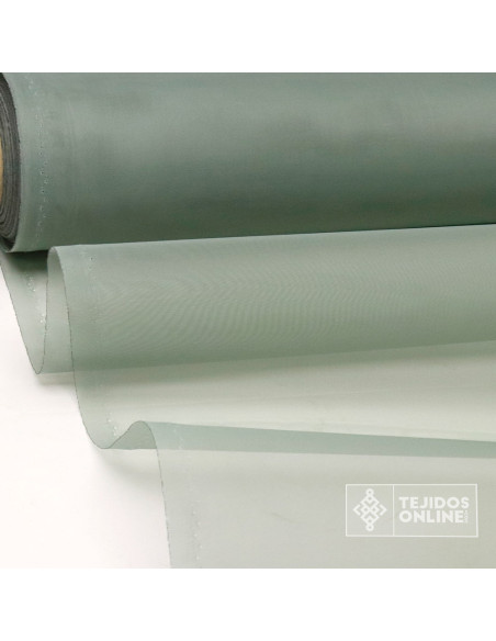 Organdí Verde Jade - Telas para Volantes - Tejido de Organdí