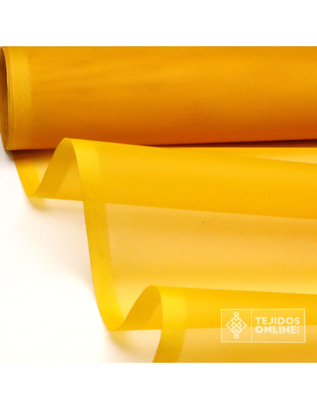 Organdí Mostaza - Telas para Volantes - Tejido de Organdí