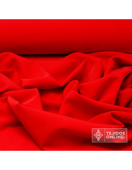 Bielástica Rojo Coral - Ideal para Moda y Moda Flamenca - Imagen 1