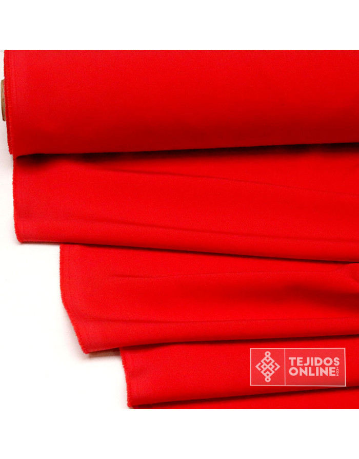 Bielástica Rojo Coral - Ideal para Moda y Moda Flamenca - Imagen 2