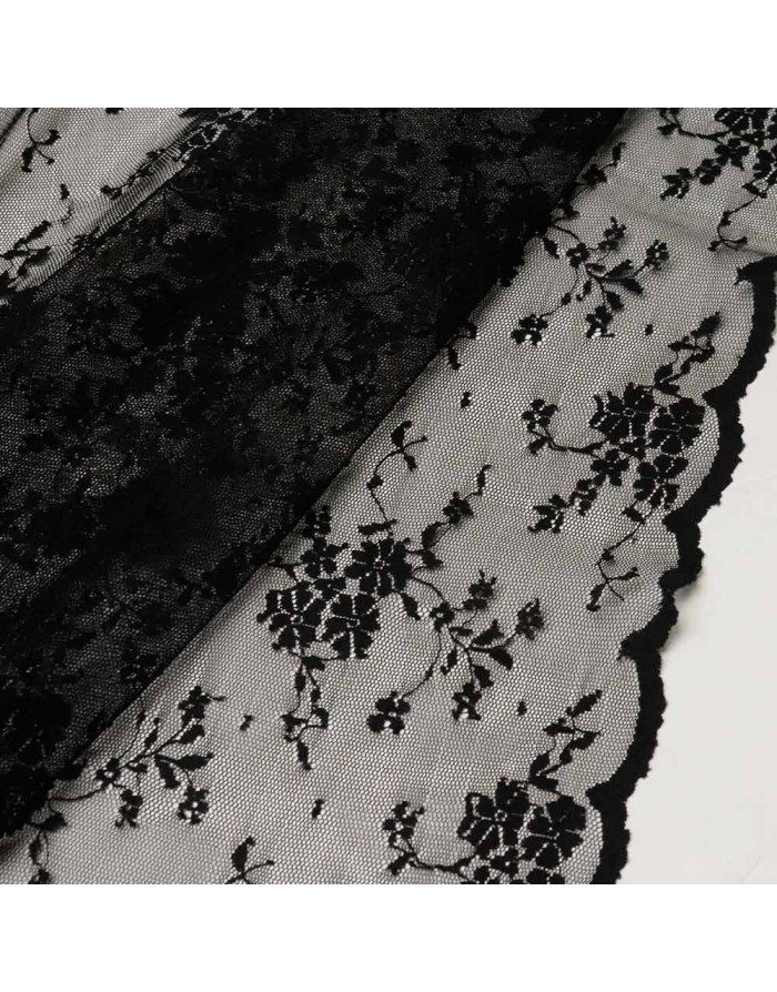 Tela de Encaje Para Mantillas con Puntas - Tela de Encaje Barata - Imagen 2