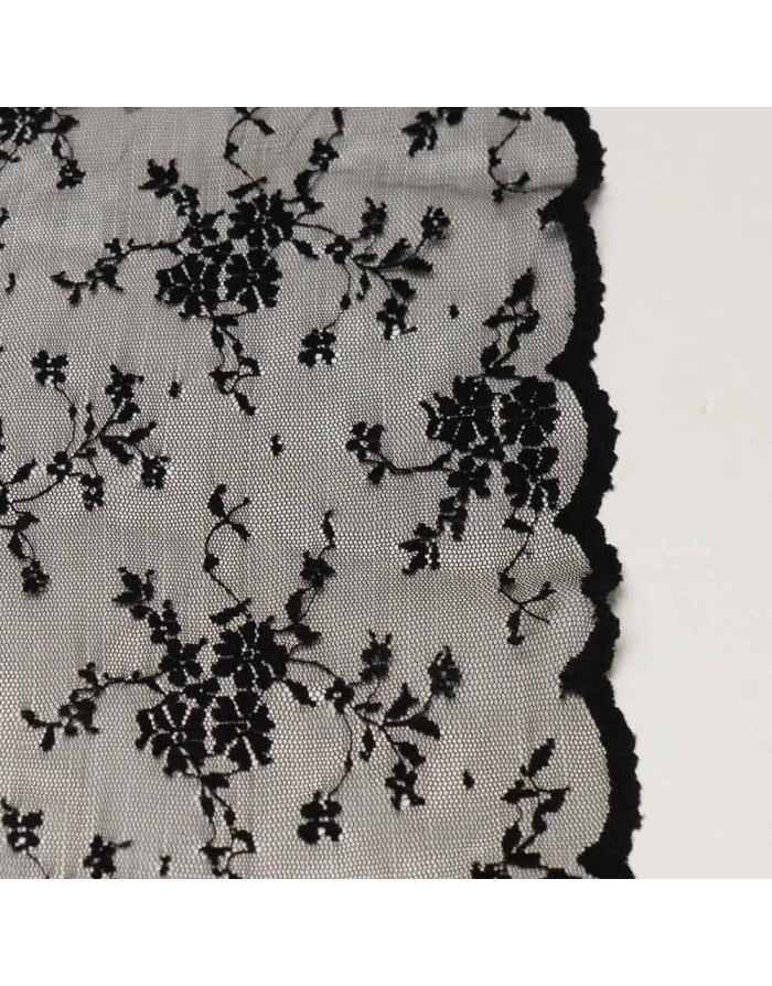 Tela de Encaje Para Mantillas con Puntas - Tela de Encaje Barata - Imagen 3