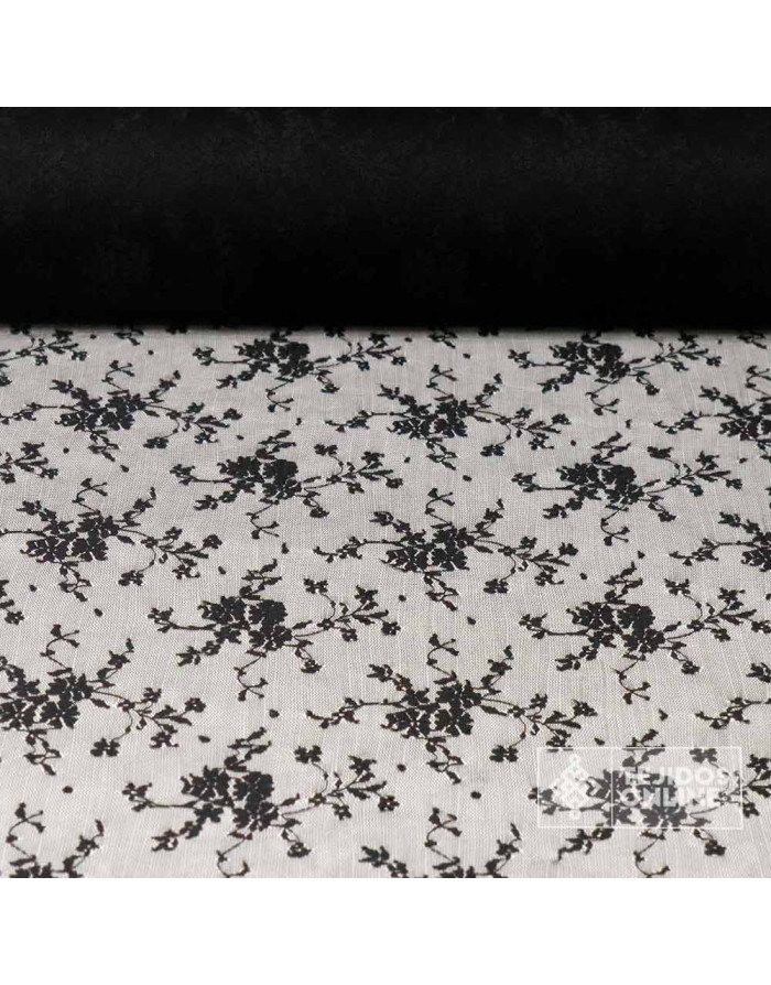 Tela de Encaje Para Mantillas con Puntas - Tela de Encaje Barata - Imagen 1