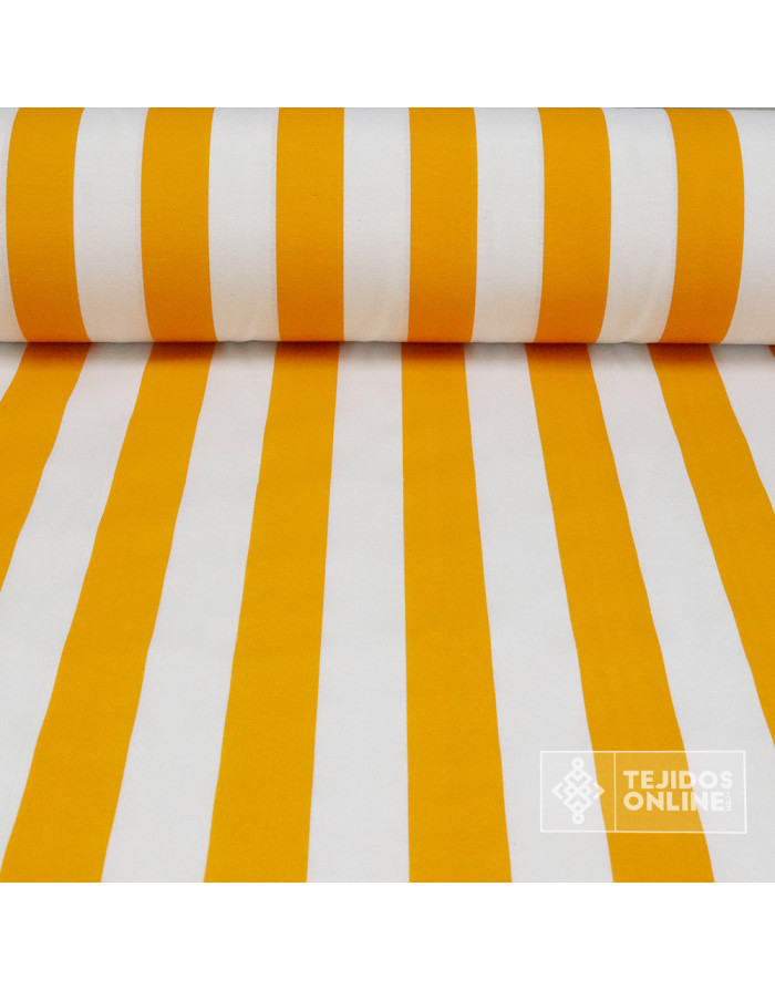 Loneta Rayas Anchas - Telas Para Cortinas de Feria - Telas Online - Imagen 1