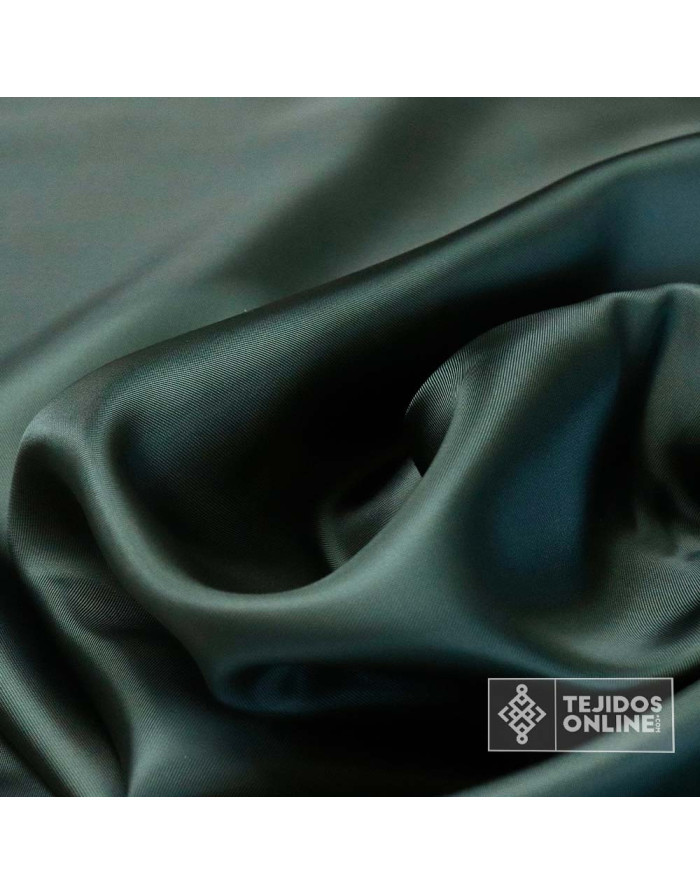 Tela de Forro Verde Botella - Tela de Forro - Tejidos de Forro