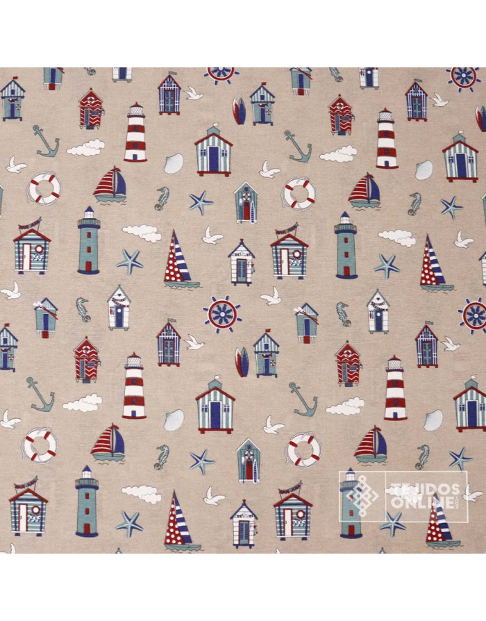 Loneta Salvavidas - Telas Marineras - Tienda de Telas