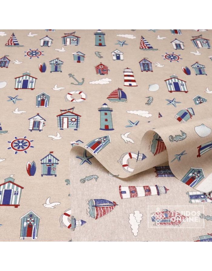 Loneta Salvavidas - Telas Marineras - Tienda de Telas