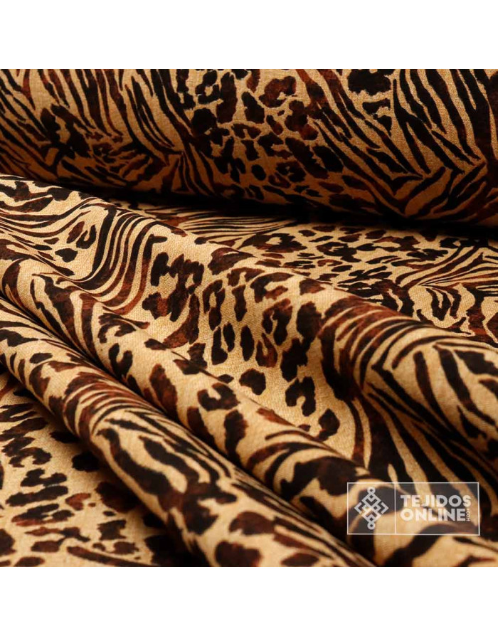Loneta Safari Marrón - Telas para Manualidades y Cojines