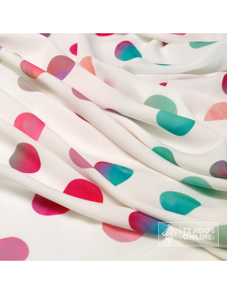 Tela Para Flamenca con Lycra de Lunares Difuminados | Flamenca Tela Para Flamenca con Lycra de Lunares Difuminados | Flamenca