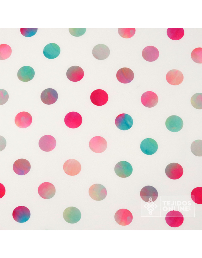 Tela Para Flamenca con Lycra de Lunares Difuminados | Flamenca