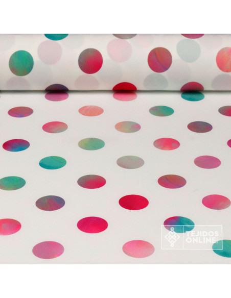 Tela Para Flamenca con Lycra de Lunares Difuminados | Flamenca Tela Para Flamenca con Lycra de Lunares Difuminados | Flamenca