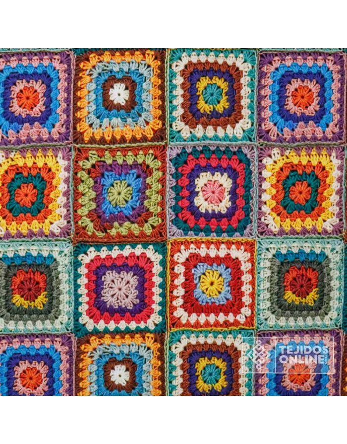 Tela de Lycra Estampada Punto Crochet | Telas de Moda