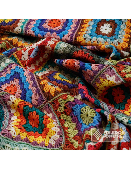 Tela de Lycra Estampada Punto Crochet | Telas de Moda Tela de Lycra Estampada Punto Crochet | Telas de Moda