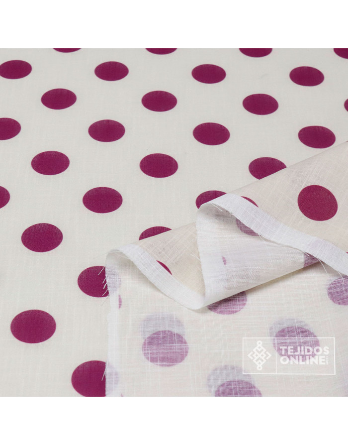 Tela de Lino Con Lunares para Flamenca | Moda Flamenca - Imagen 3