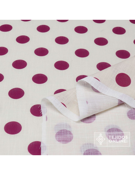 Tela de Lino Con Lunares para Flamenca | Moda Flamenca - Imagen 3