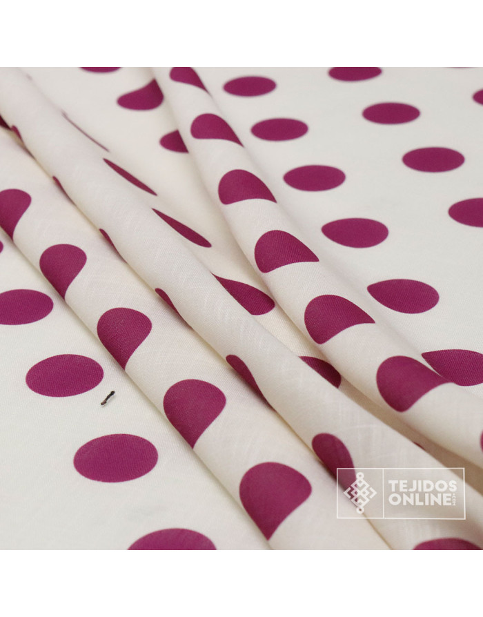 Tela de Lino Con Lunares para Flamenca | Moda Flamenca - Imagen 4