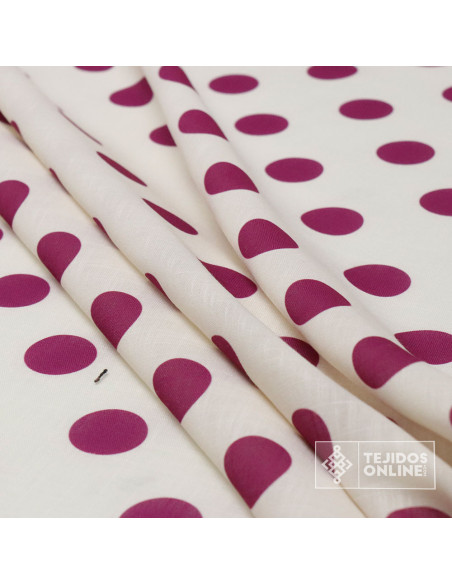 Tela de Lino Con Lunares para Flamenca | Moda Flamenca - Imagen 4
