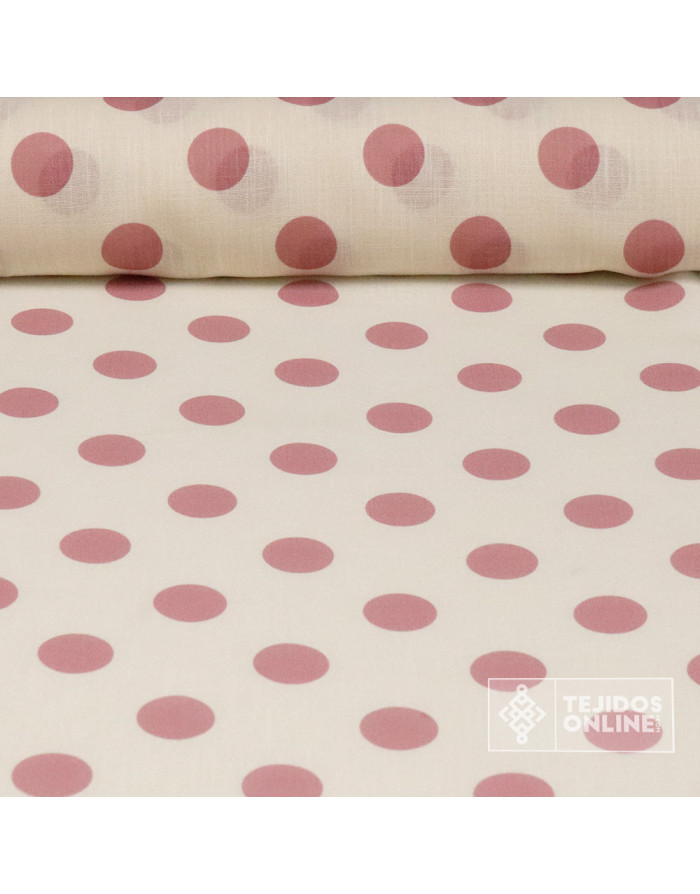 Tela de Lino Con Lunares para Flamenca | Moda Flamenca - Imagen 1