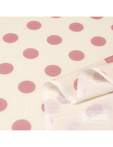 Tela de Lino Con Lunares para Flamenca | Moda Flamenca - Imagen 3