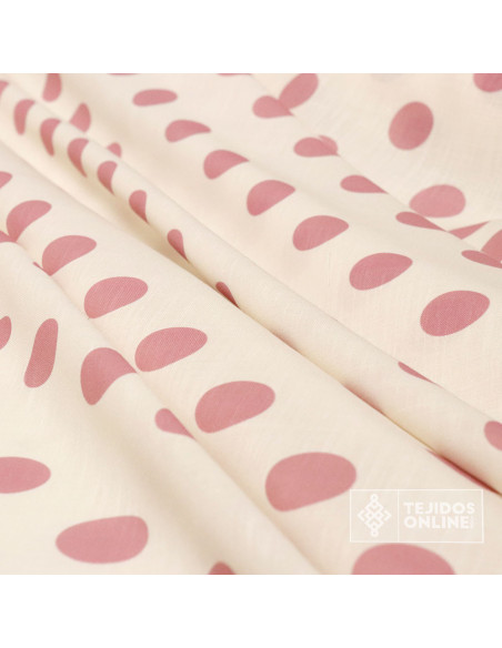 Tela de Lino Con Lunares para Flamenca | Moda Flamenca - Imagen 4