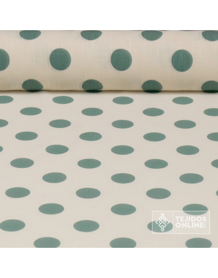 Tela de Lino Con Lunares para Flamenca | Moda Flamenca - Imagen 1