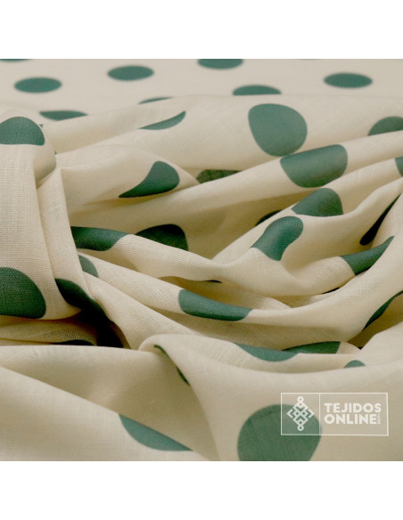 Tela de Lino Con Lunares para Flamenca | Moda Flamenca - Imagen 4