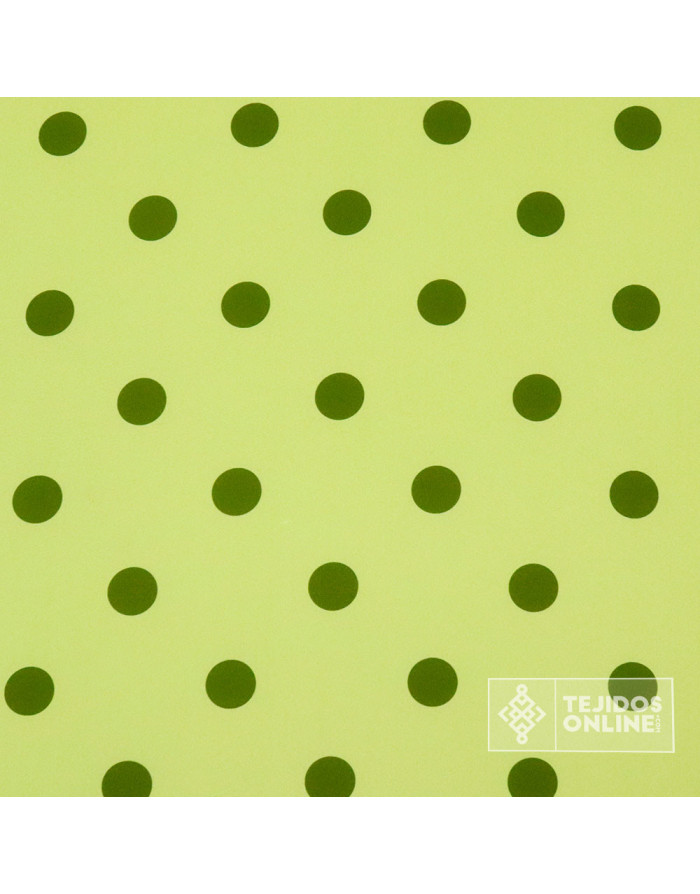 Tela Lima con Lunares Verde Caqui - Telas  de Flamenca - Imagen 3