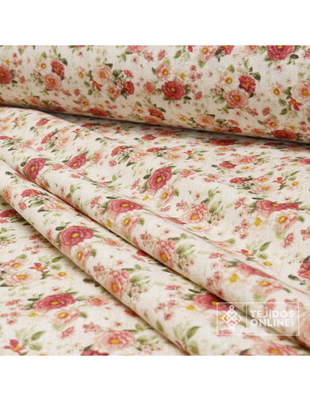 Tela de Flores Pequeñas Vintage - Telas Infantiles Tela de Flores Pequeñas Vintage - Telas Infantiles