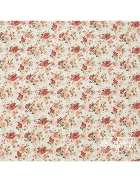 Tela de Flores Pequeñas Vintage - Telas Infantiles Tela de Flores Pequeñas Vintage - Telas Infantiles